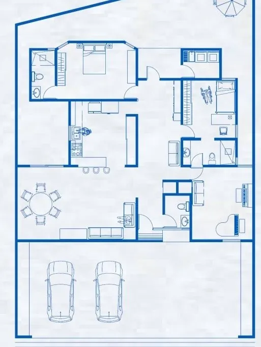 Plano inicial de la casa de Gaby